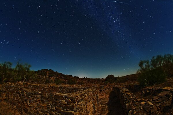 Starry sky over Spain