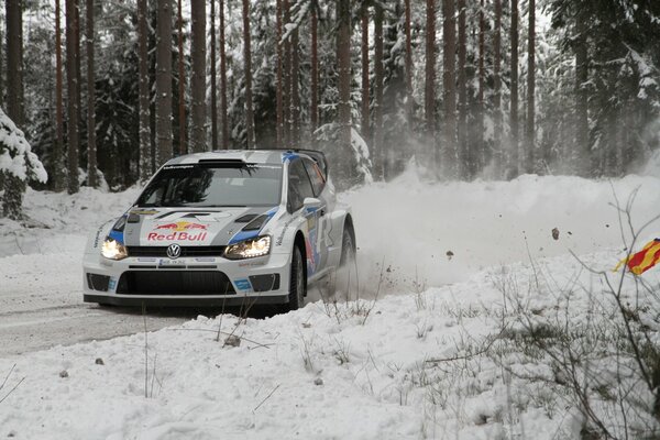 A new car for racing snow-covered tracks