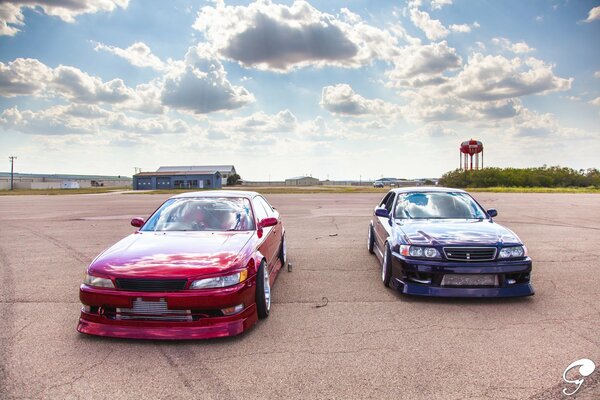 Two Toyota Mark tuned