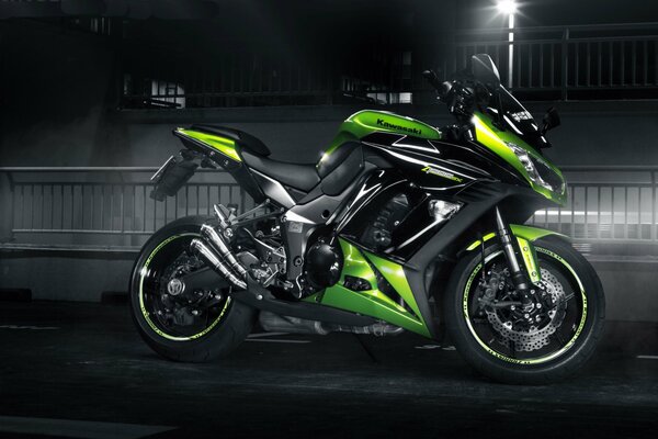 Kawasaki s green sports bike is a real Japanese