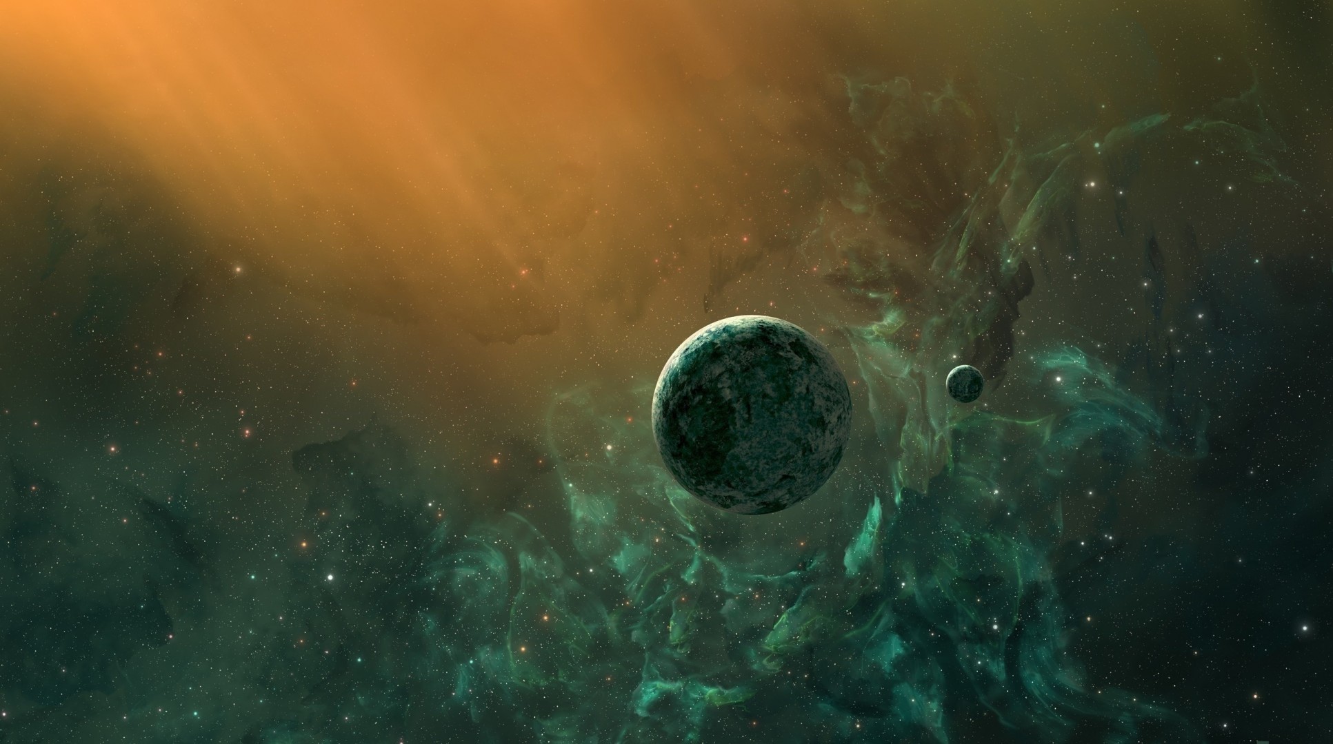 planet art nebula