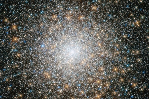 A huge cluster of stars in space