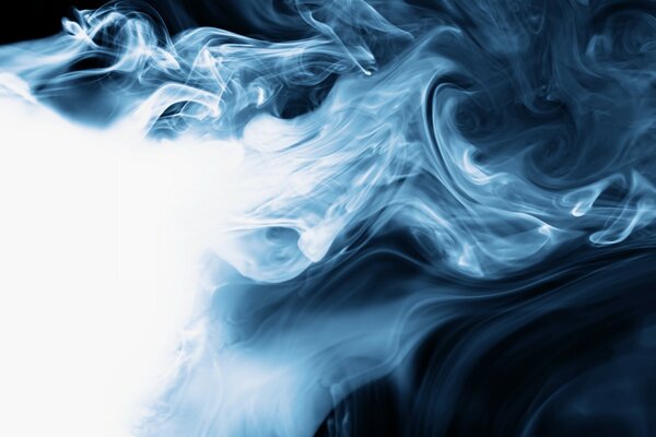 Abstract image of white smoke