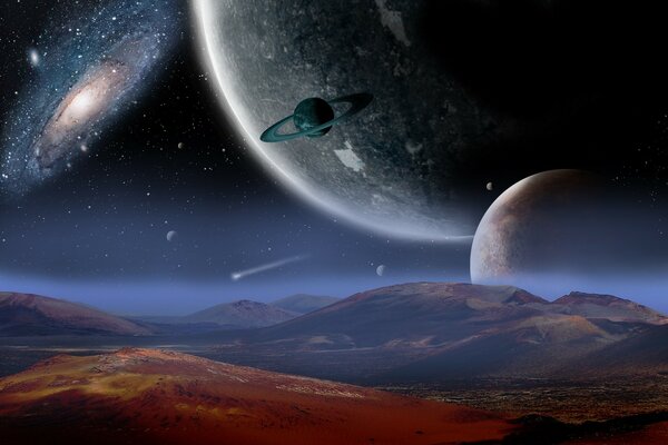 Images of distant planets and galaxies