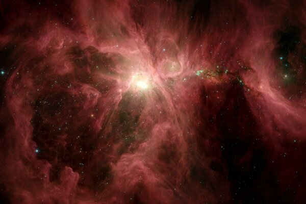 The Orion Nebula in outer space