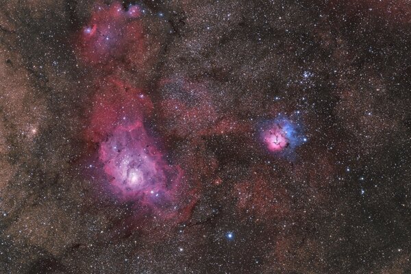 Dispersión de estrellas en el espacio exterior