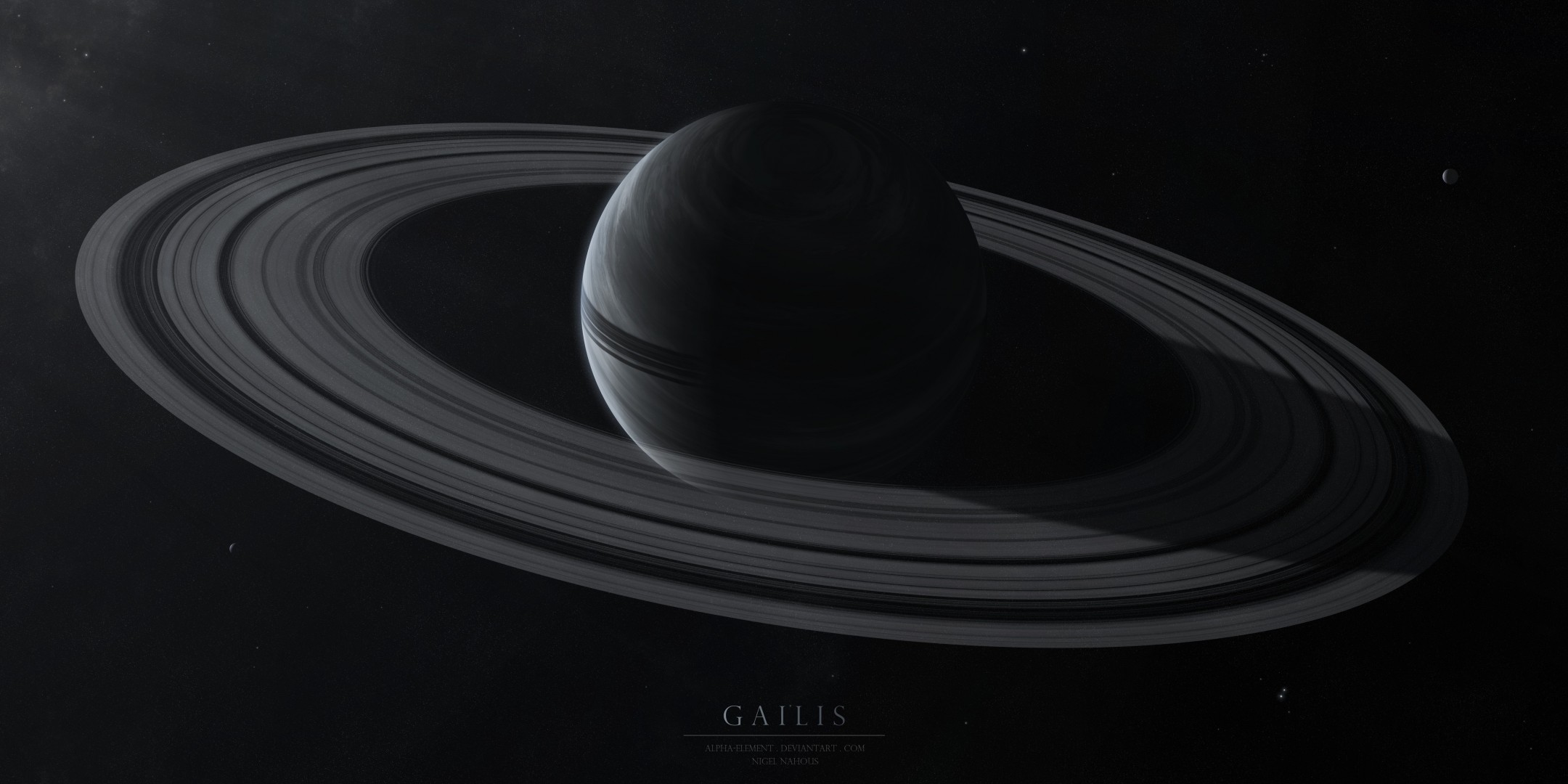 dark rings space planet