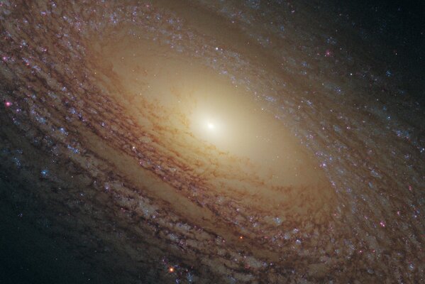 Spiral galaxy in soft colors