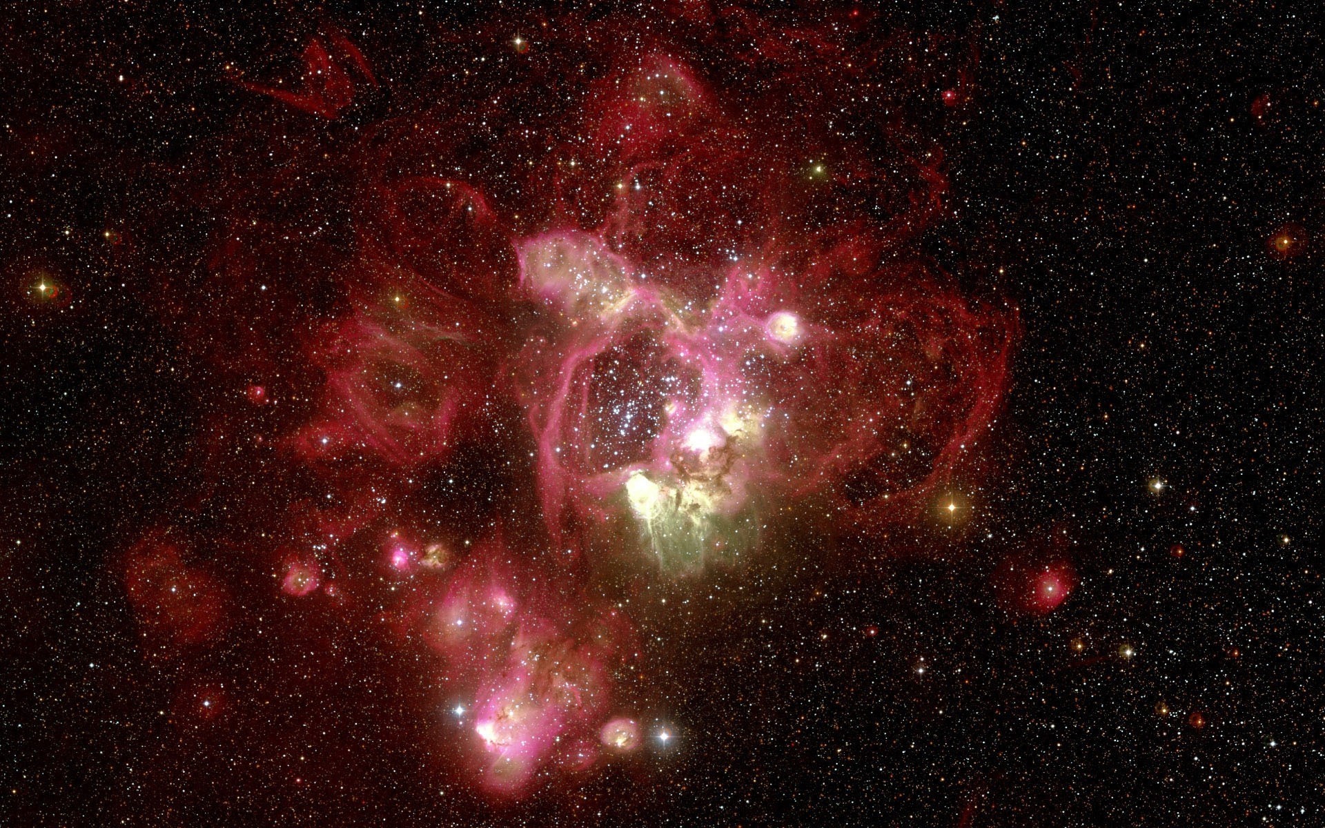 astronomia hubble nebulosa rosso