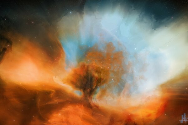 This is how beautiful a nebula looks in space