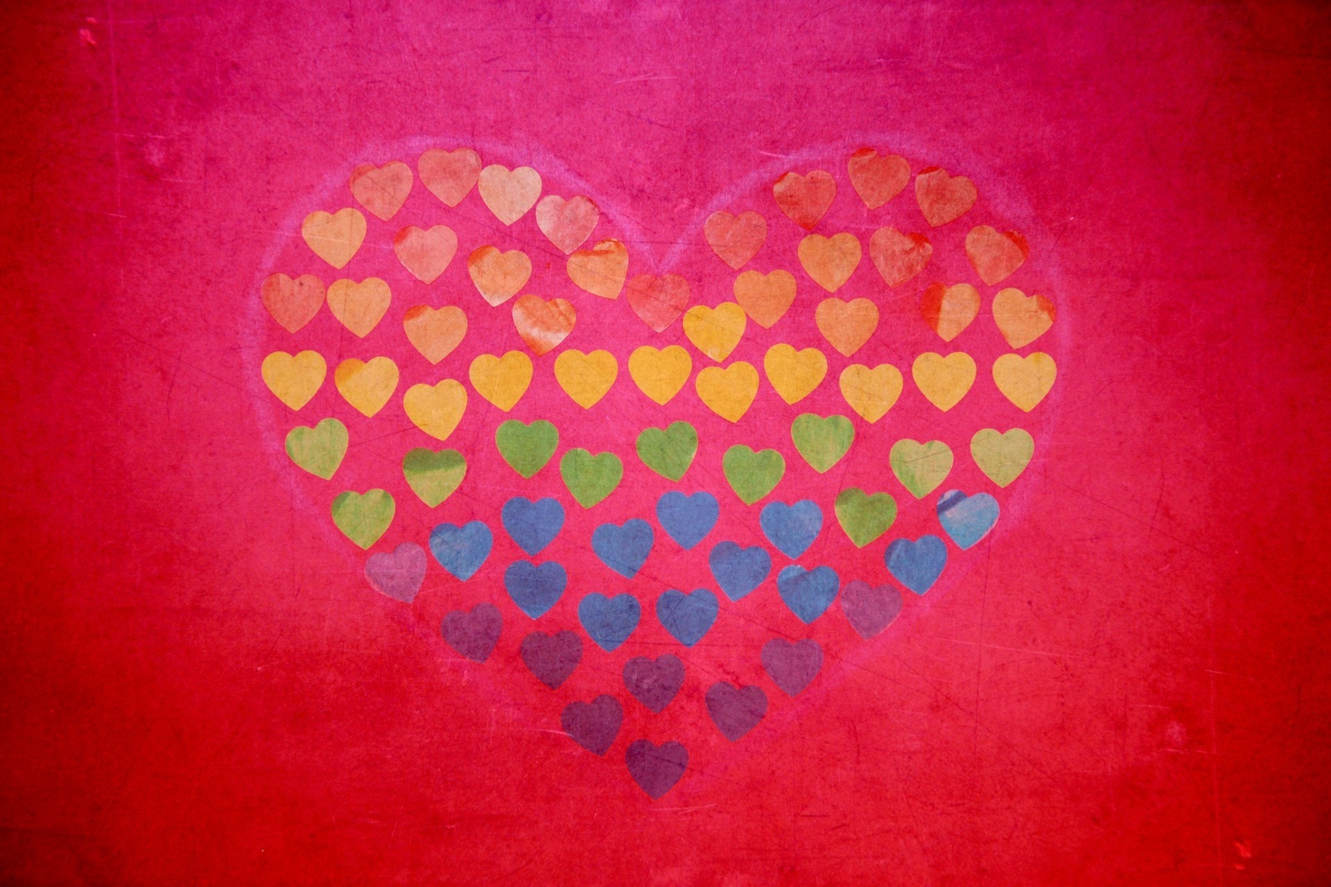 amor corazón rosa