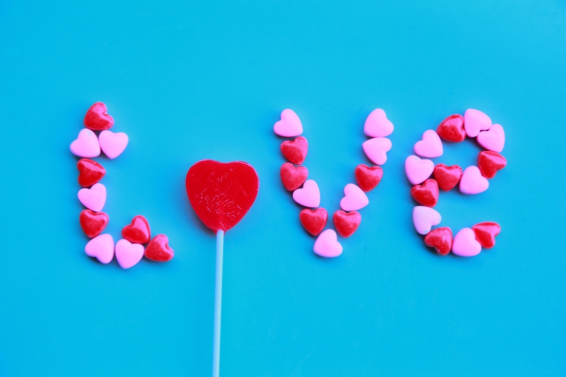 buchstaben süßigkeiten liebe blau herz rosa wörter