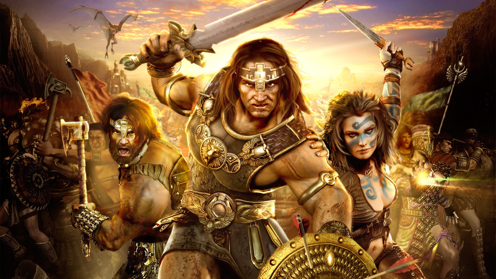 age of conan hyborian aventures héros dragons guerre