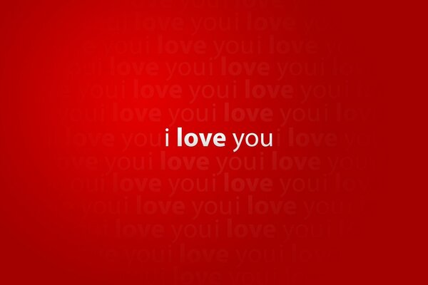 Valentine dans un style minimaliste avec l inscription i love you