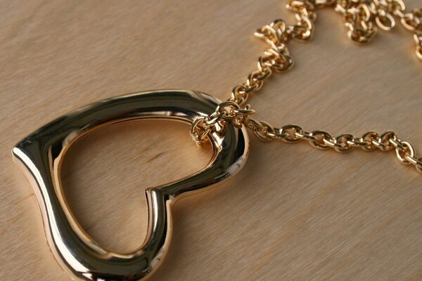 Gold Heart Pendant