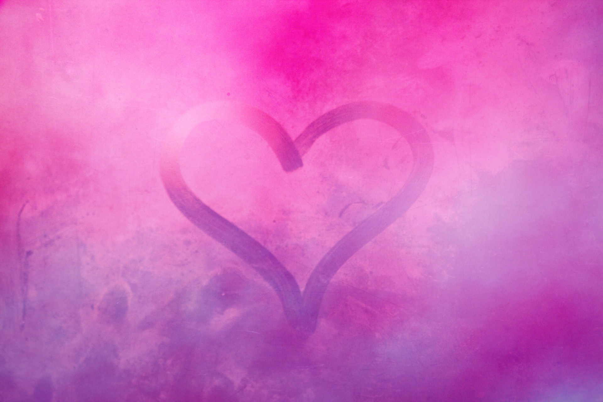 amor corazón rosa