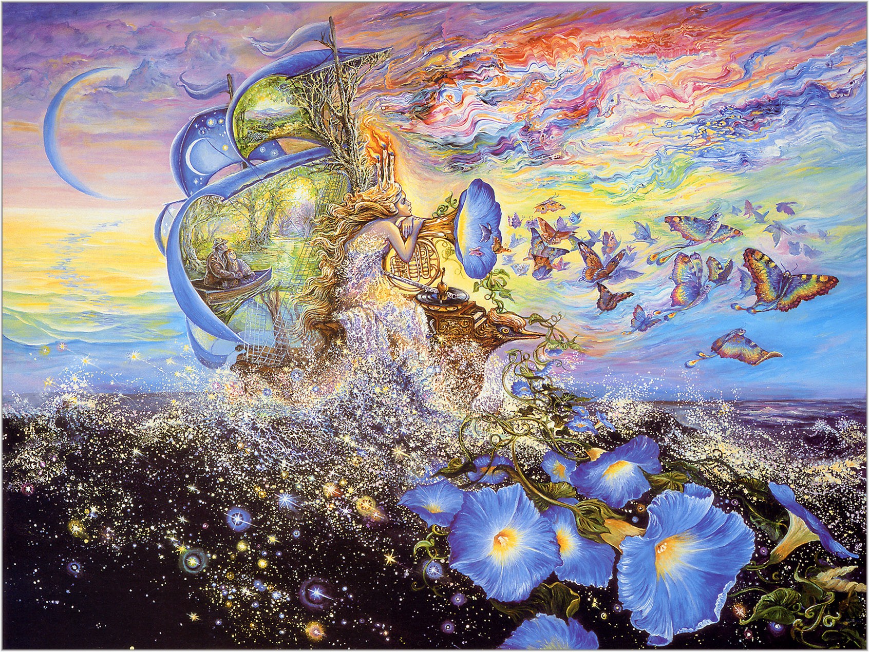 josephine wall andromedas quest music sea flower ship butterfly fantasy