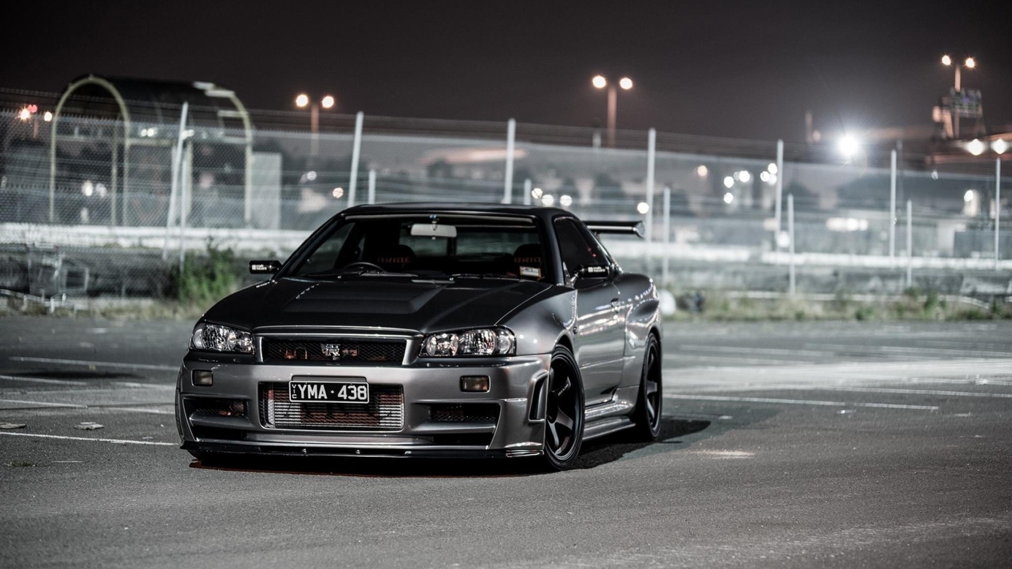 nissan horizonte r34 gt-r al aire libre coche auto