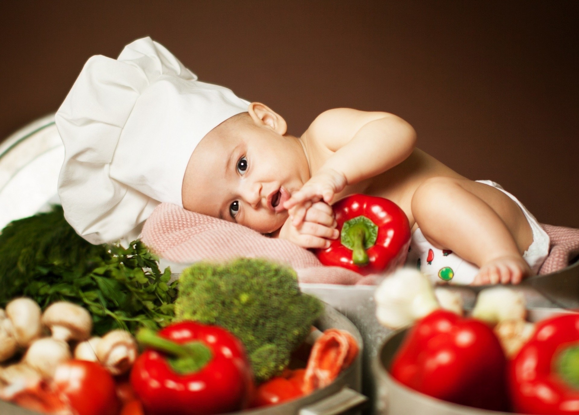 verduras champiñones brócoli gas 24 bebé anna levankova pimienta cocinero