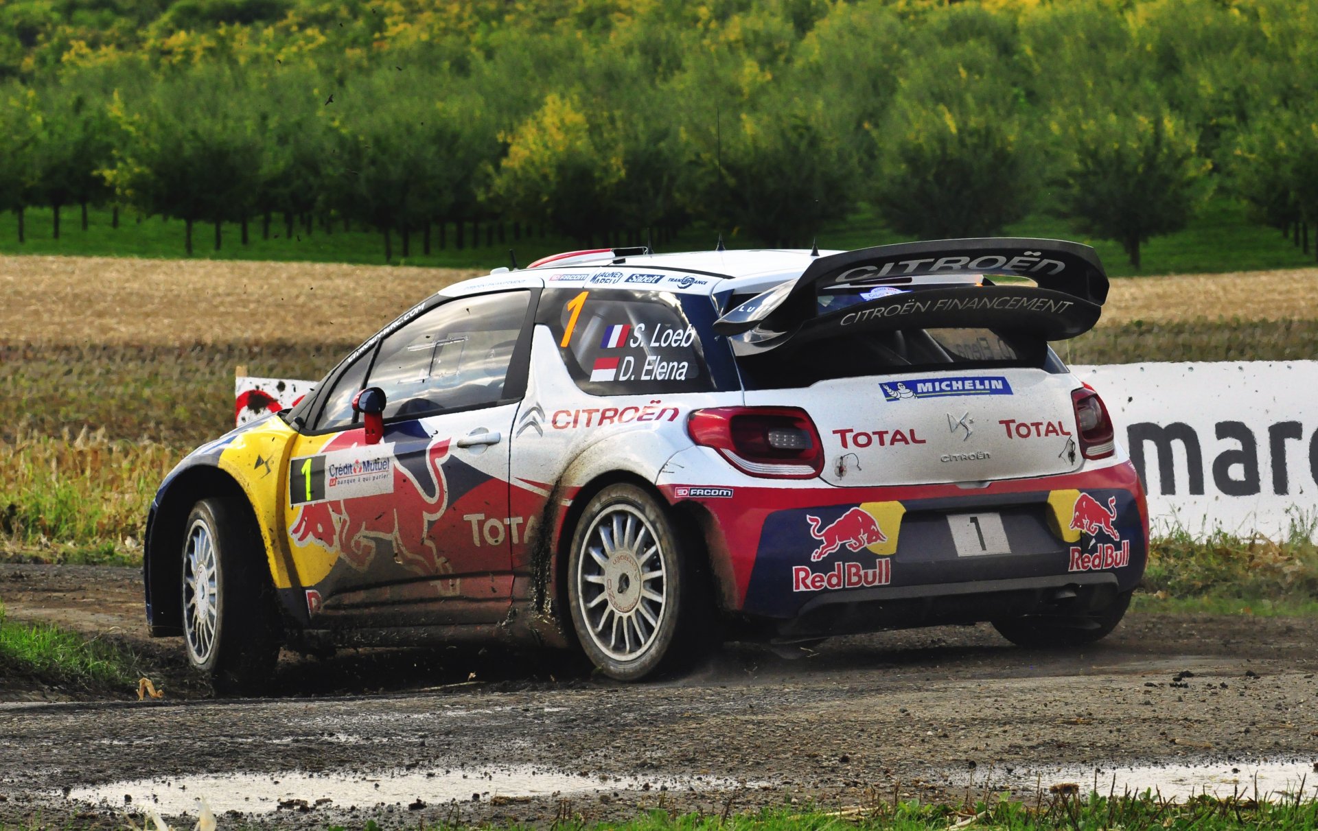 citroen ds3 wrc rally auto coche carrera deporte citroen suciedad toro rojo