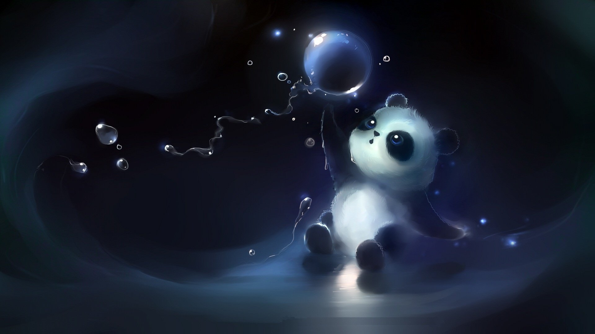 panda bulle enfant yeux dessin