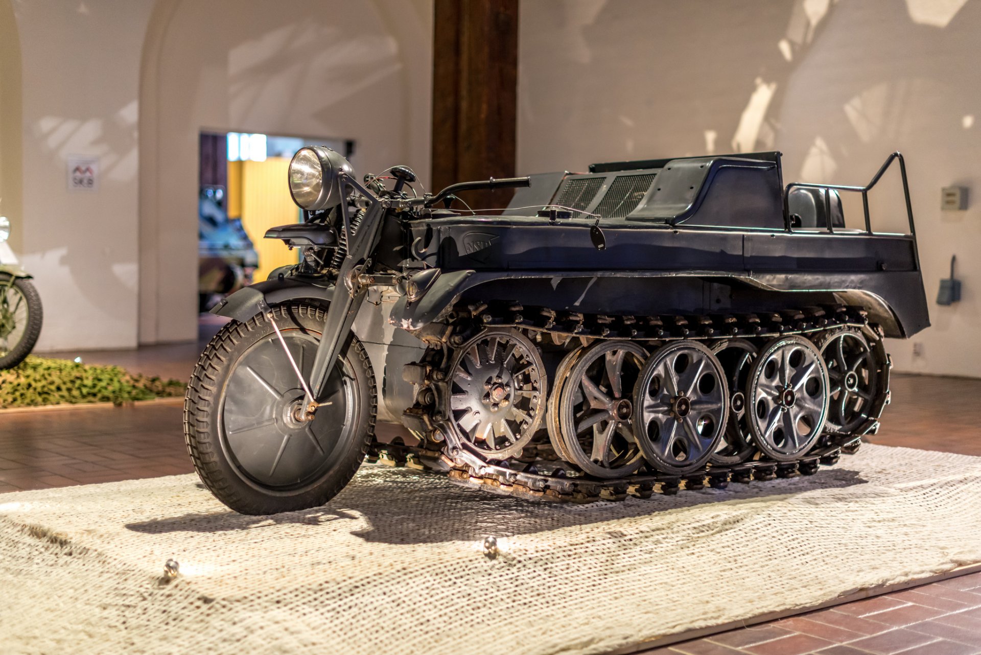 kettenkrad hk 101 sd kfz 2 half-track bike germany the second world war museum exhibit