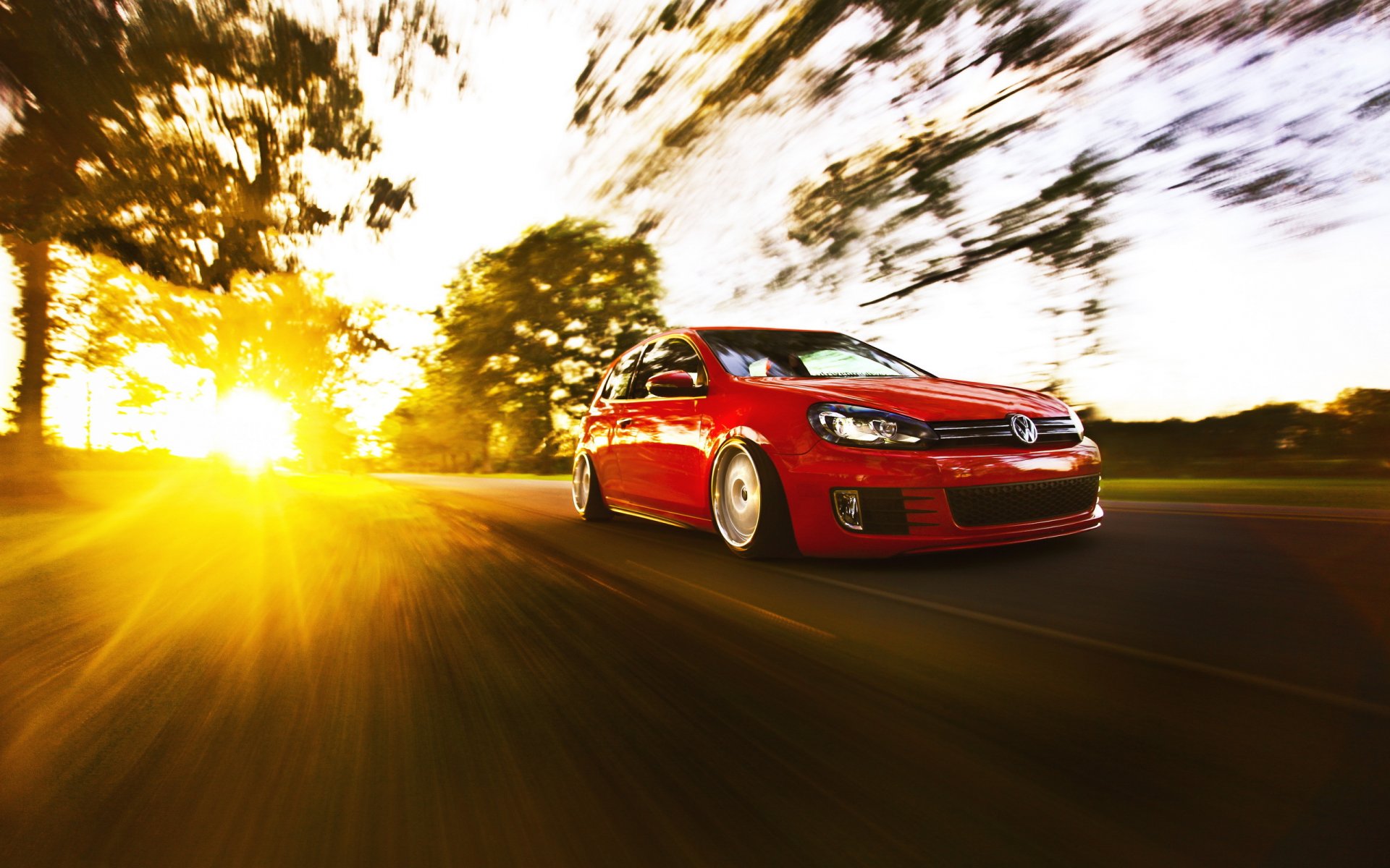 volkswagen golf volkswagen golf on the move tuning sunlight