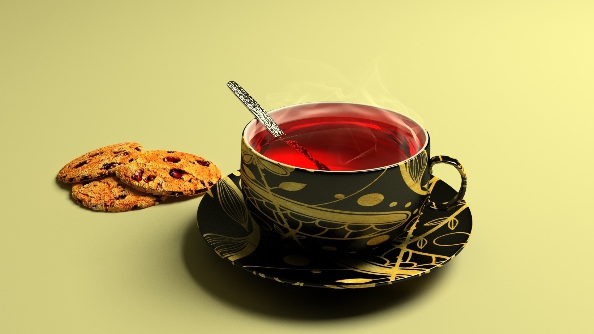 cookies tea cup