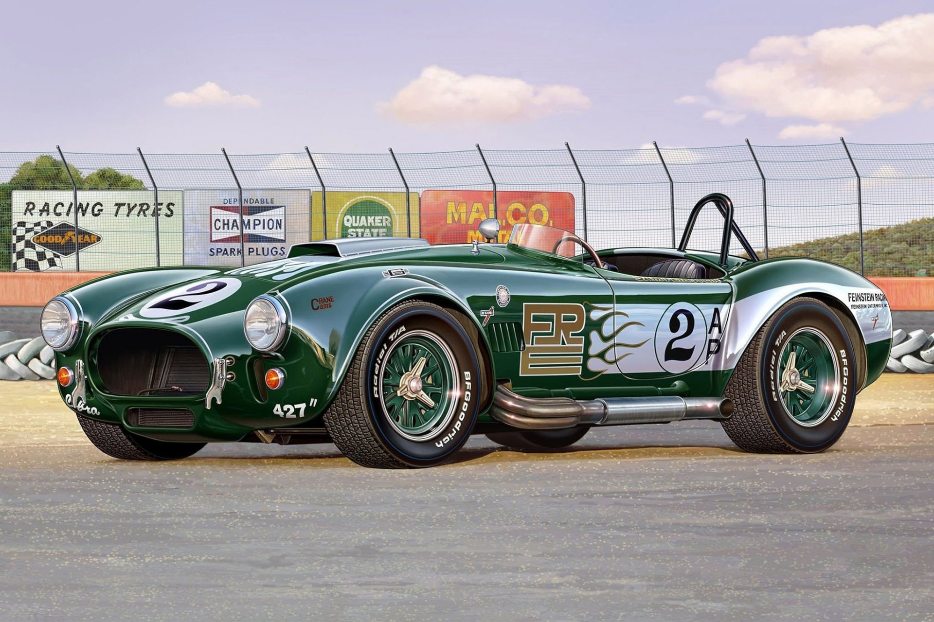 art shelby cobra brytyjski sportowy samochód wyścigowy modyfikacja uczyniła model legendą w swoim czasie ten samochód został wpisany do księgi rekordów guinnessa zdobywając mph w sekundach model