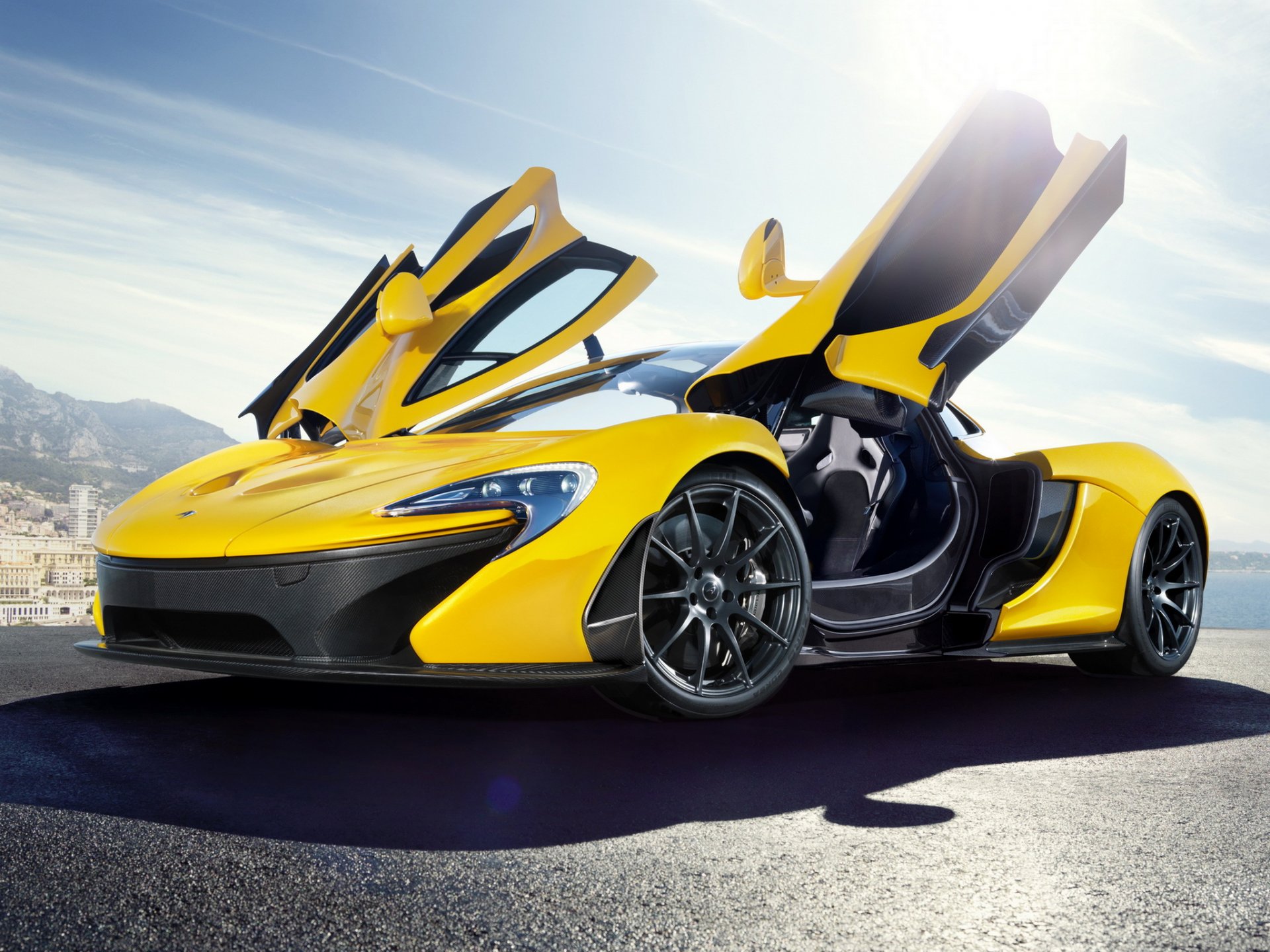 mclaren mclaren p1 offene türen schmetterlingstürflügel auto supersportwagen