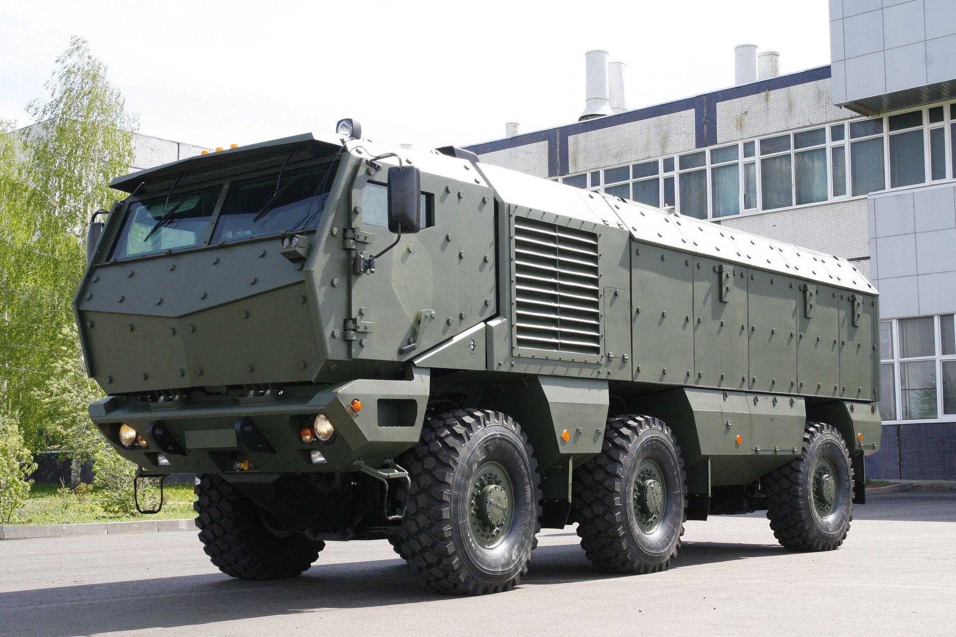 neu kamaz taifun ausstellung sonne russland russland armee