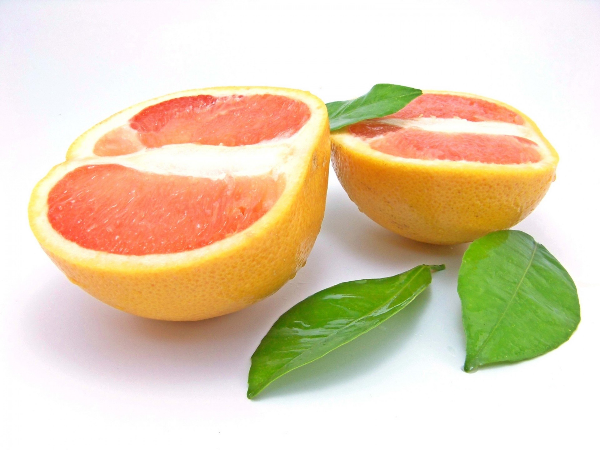 schnitt blatt weißer hintergrund grapefruit