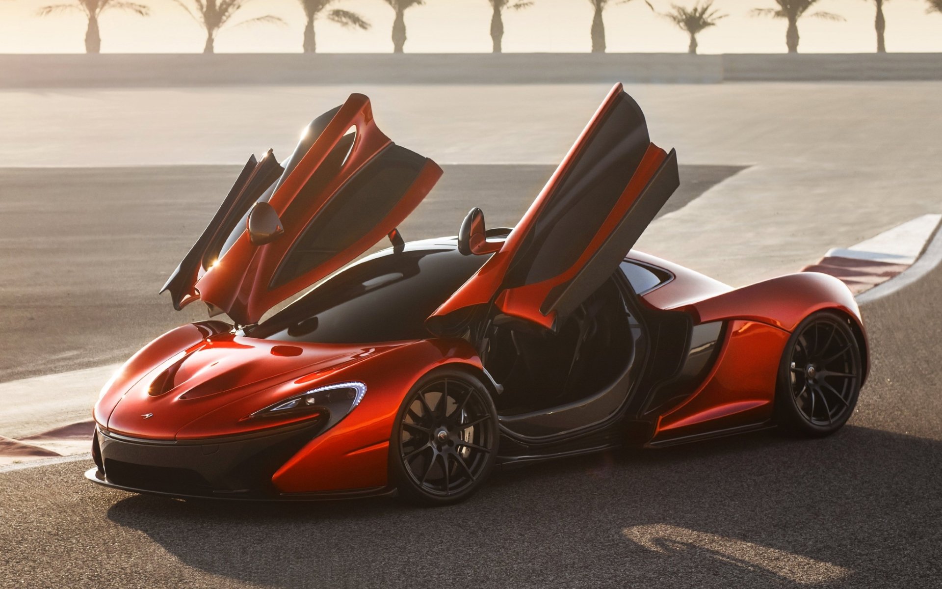 mclaren p1 concept mclaren p1 concept supersamochód pomarańczowy przód drzwi tło