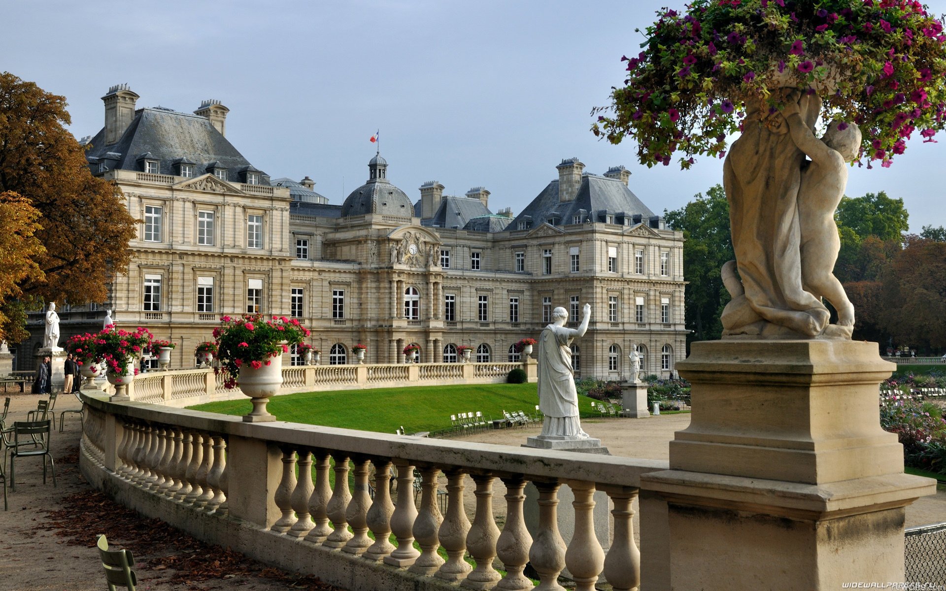 blumen frankreich bäume schloss park