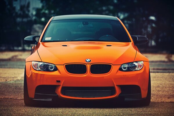 Bmw orange front view