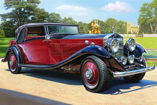 A sports convertible with a maximum speed of 145km-h is moving along the road