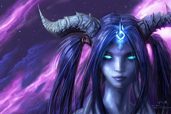 Personaje de draenake de World of Warcraft