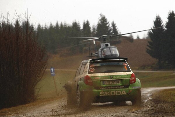 In cloudy weather, in the mud race