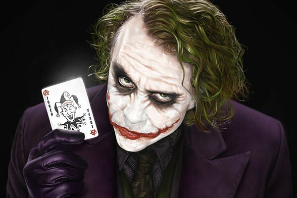 Heath Ledger im Bild von Joker Art