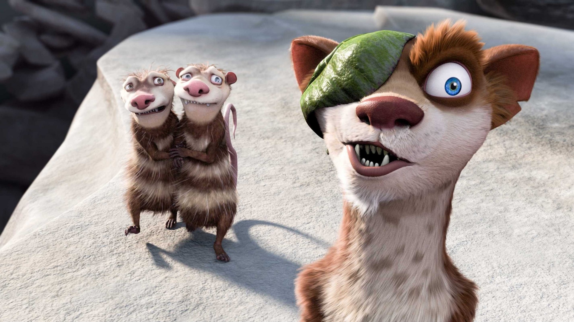 ice age the weasel cartoon