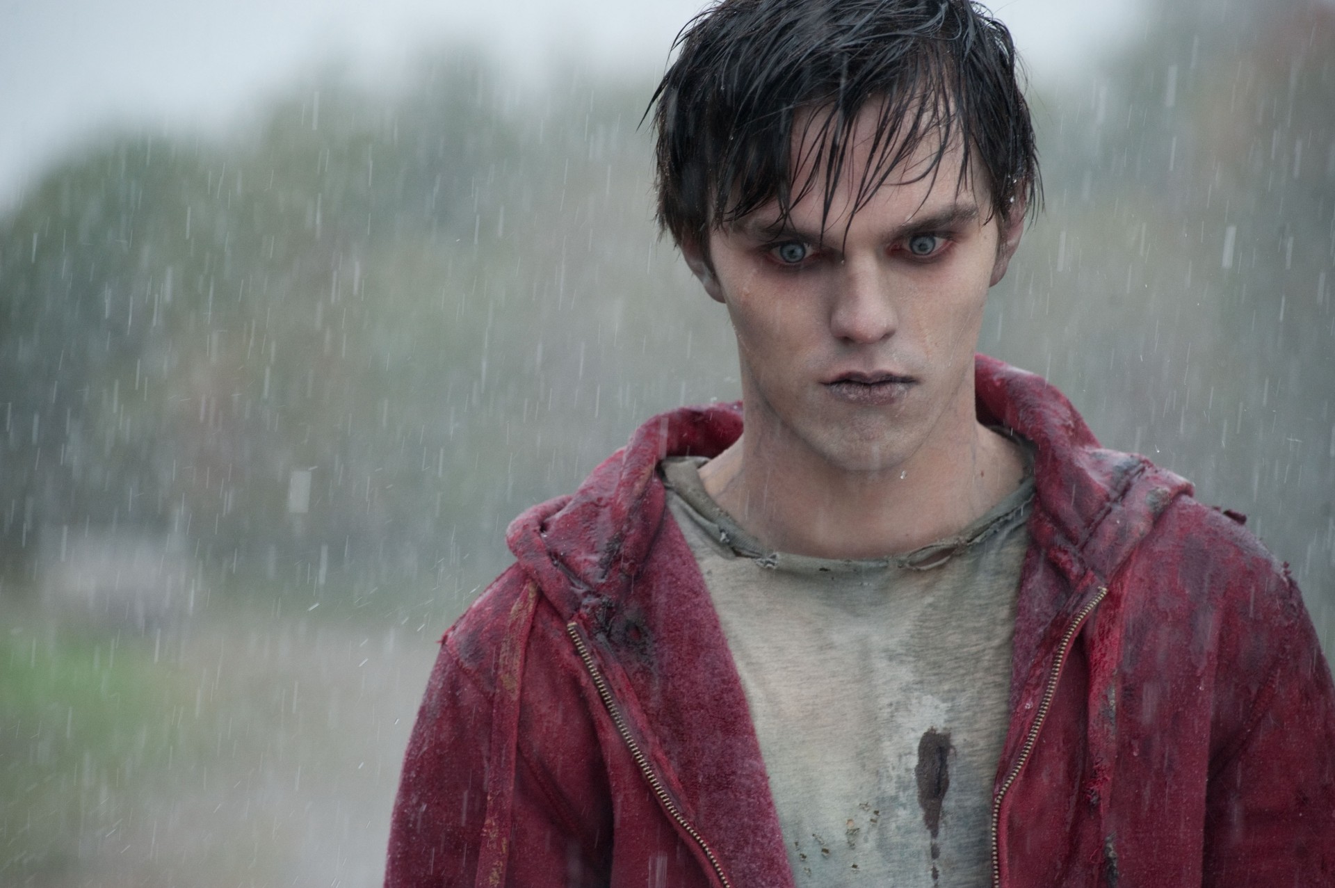 make-up rain views nicholas hoult film actor