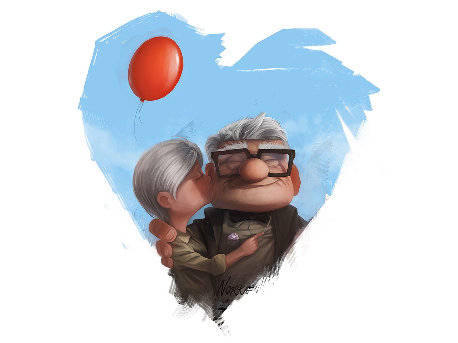 up carl fredricksen ally heart