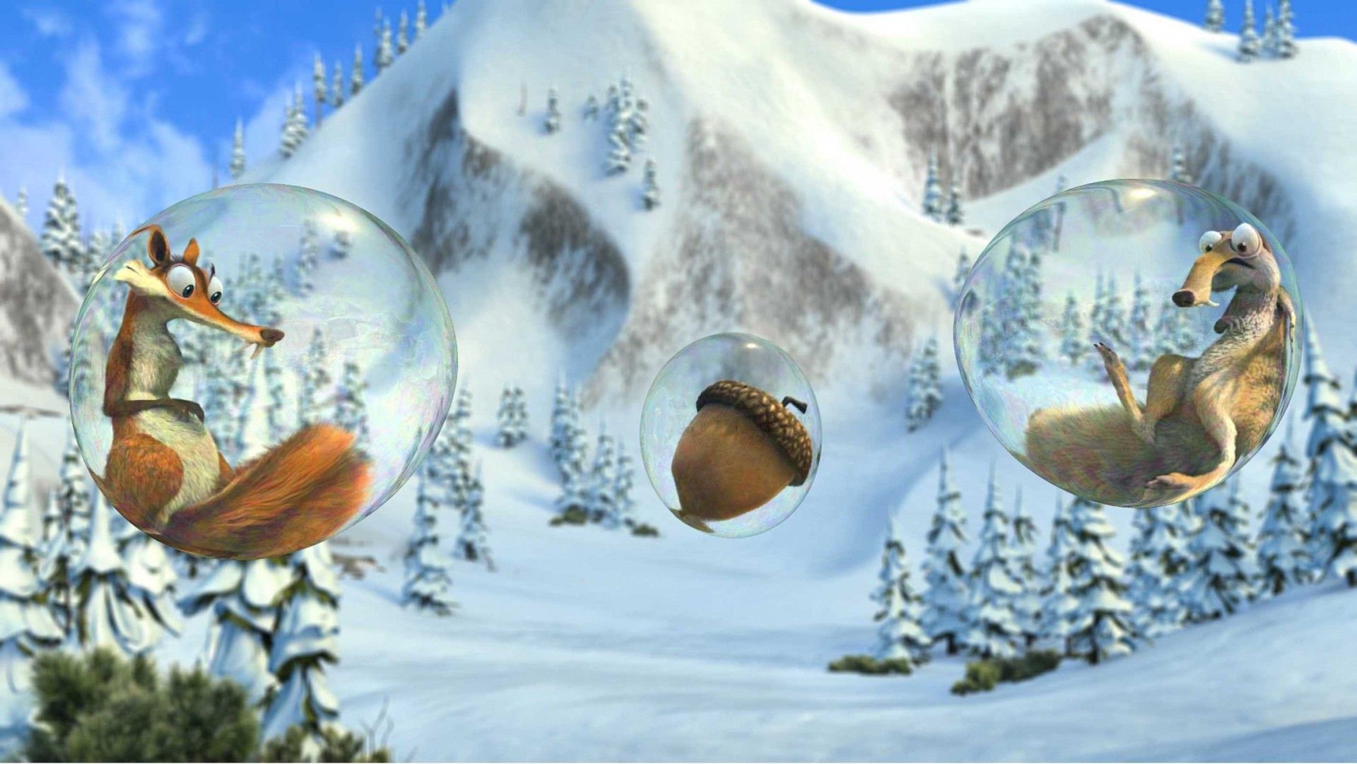 ice age bubble protein walnut cartoon