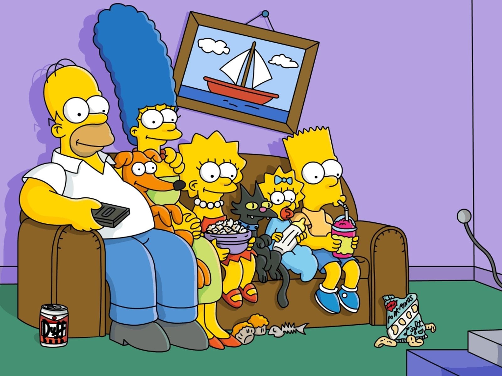 simpsons familie sofa