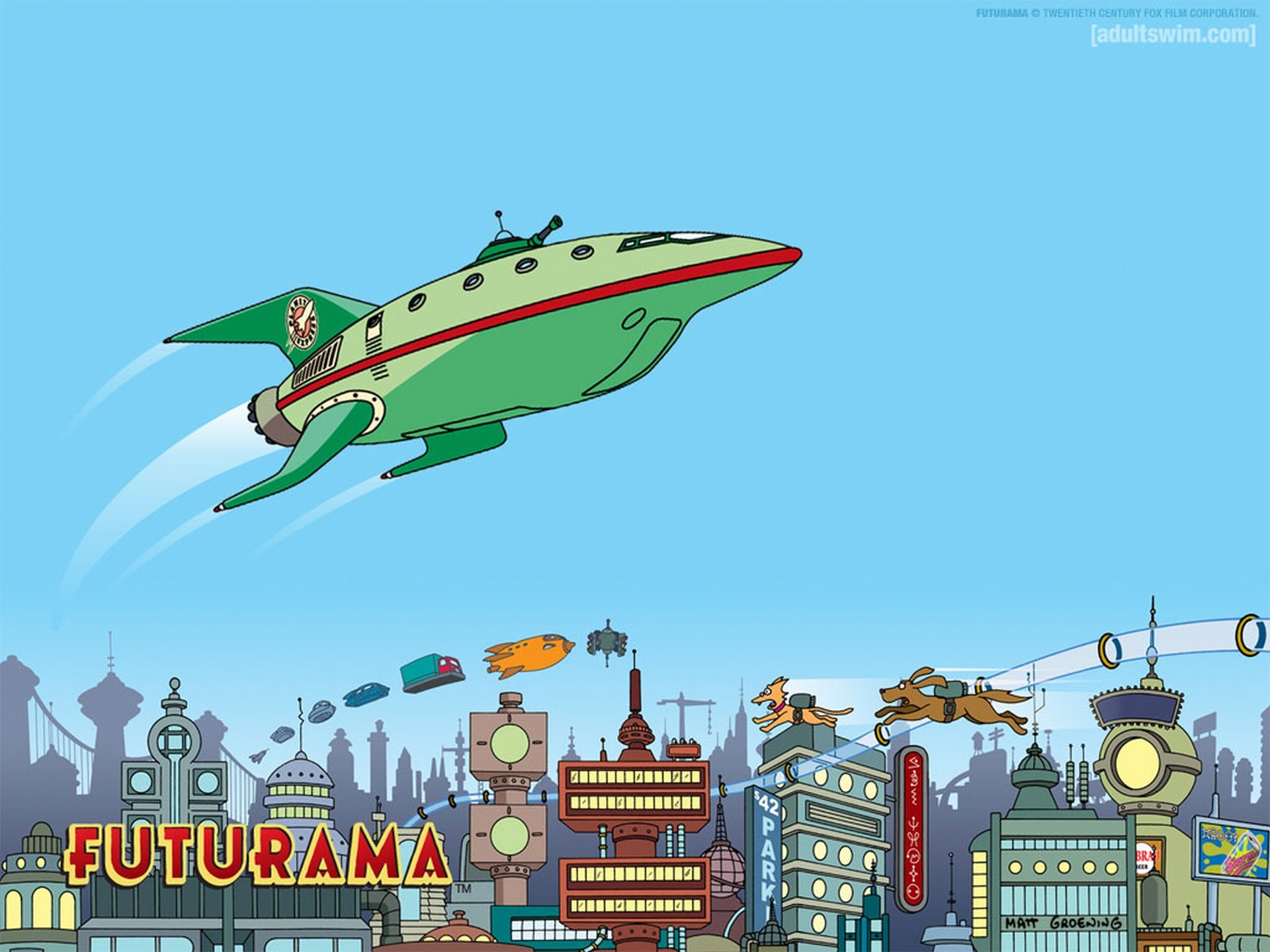 futurama ship dog