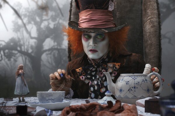 The Mad Hatter at the tea table