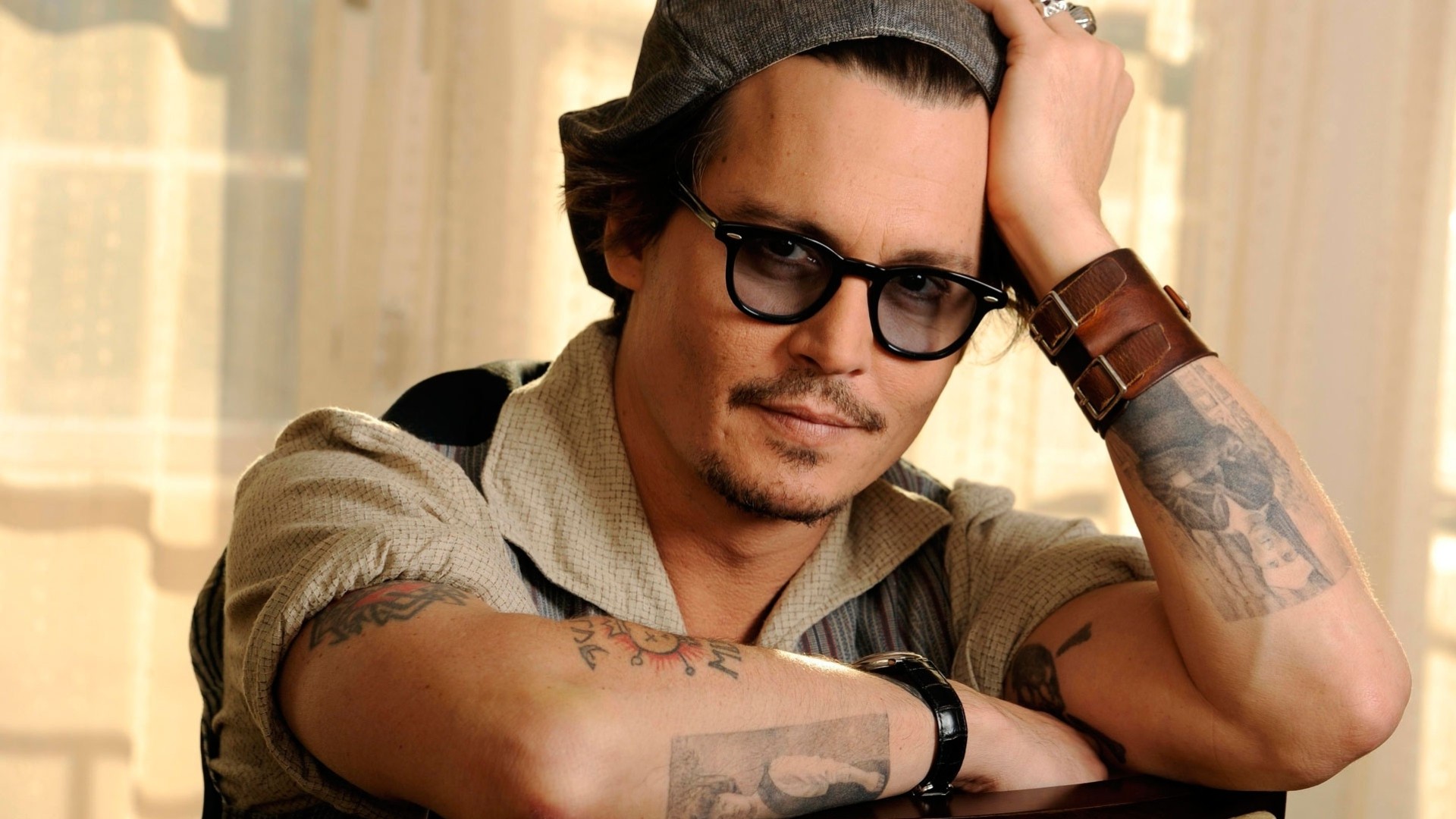 unglasses romantic image johnny depp actor