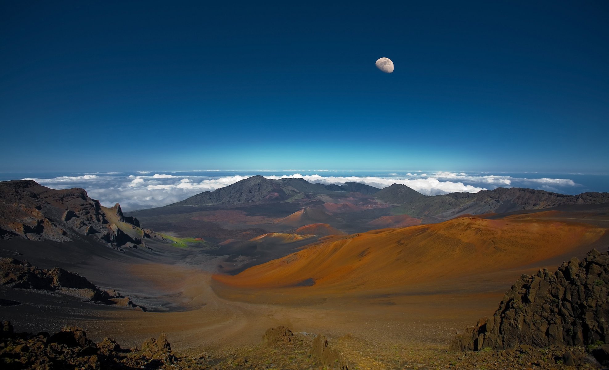 volcanoes mountain landscape rock