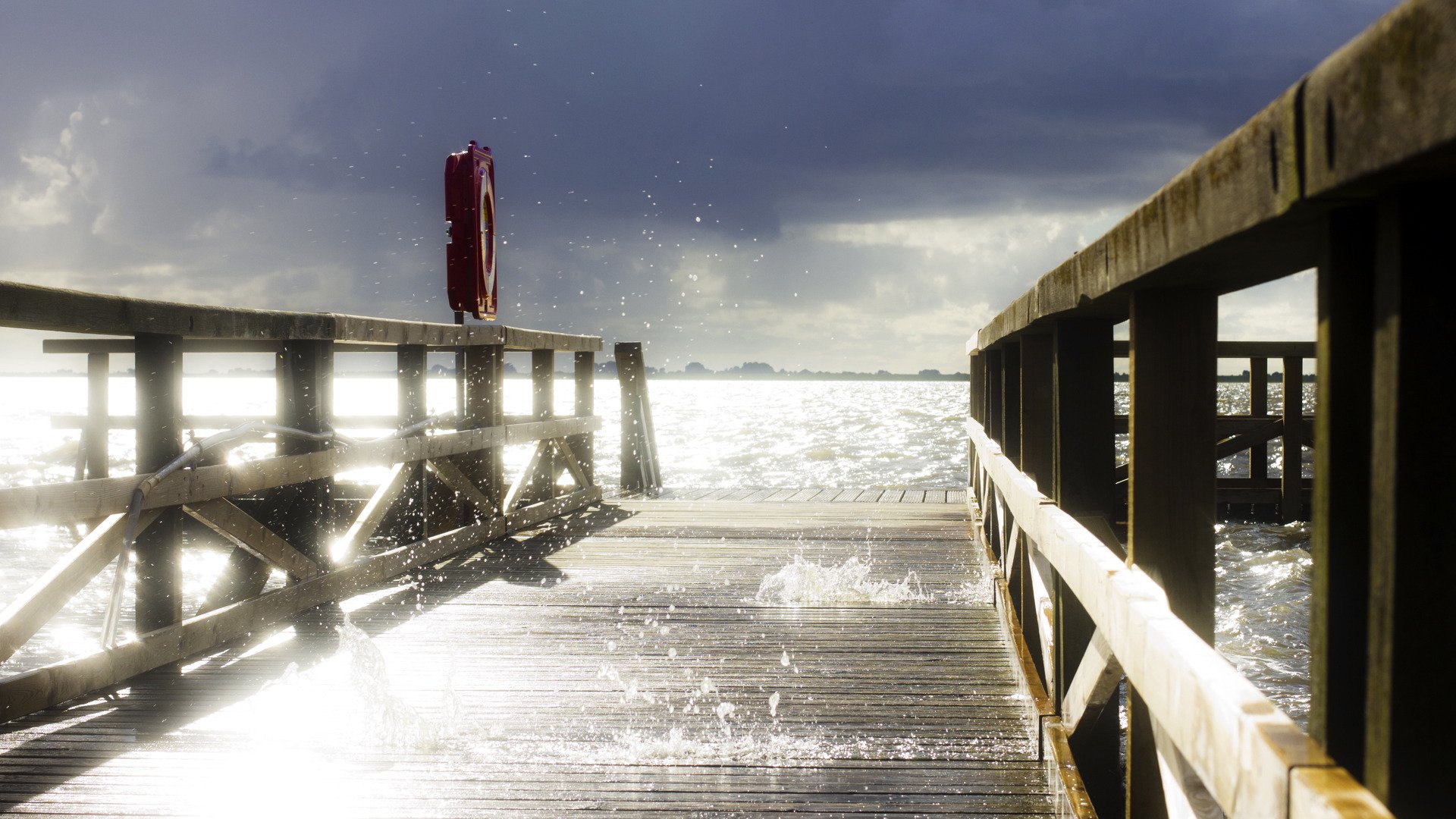 pier wasser himmel