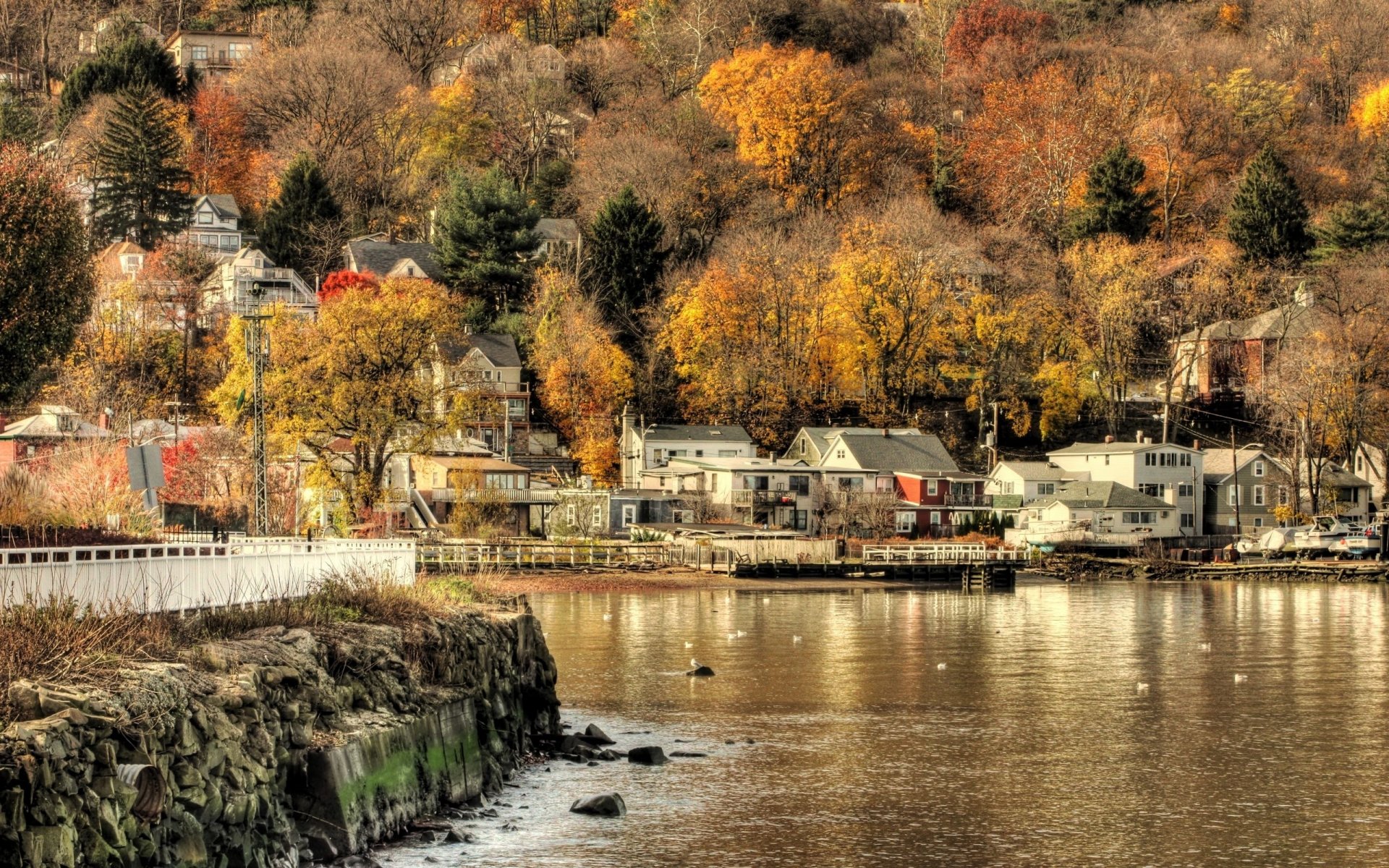 municipio otoño agua